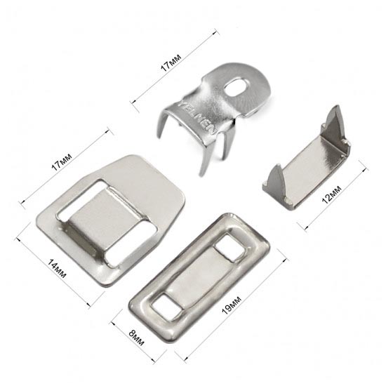 Крючок брючный Реалтекс 4шипа металл. №8043 (144шт) цв.никель