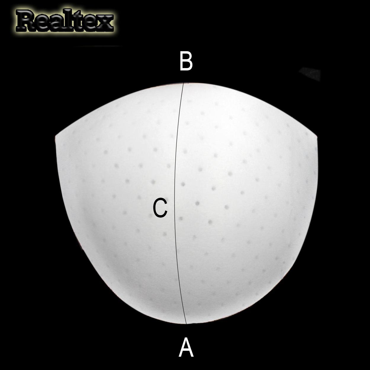 Чашечки Реалтекс для купальников с перфорацией B-1 (10пар) цв.белый