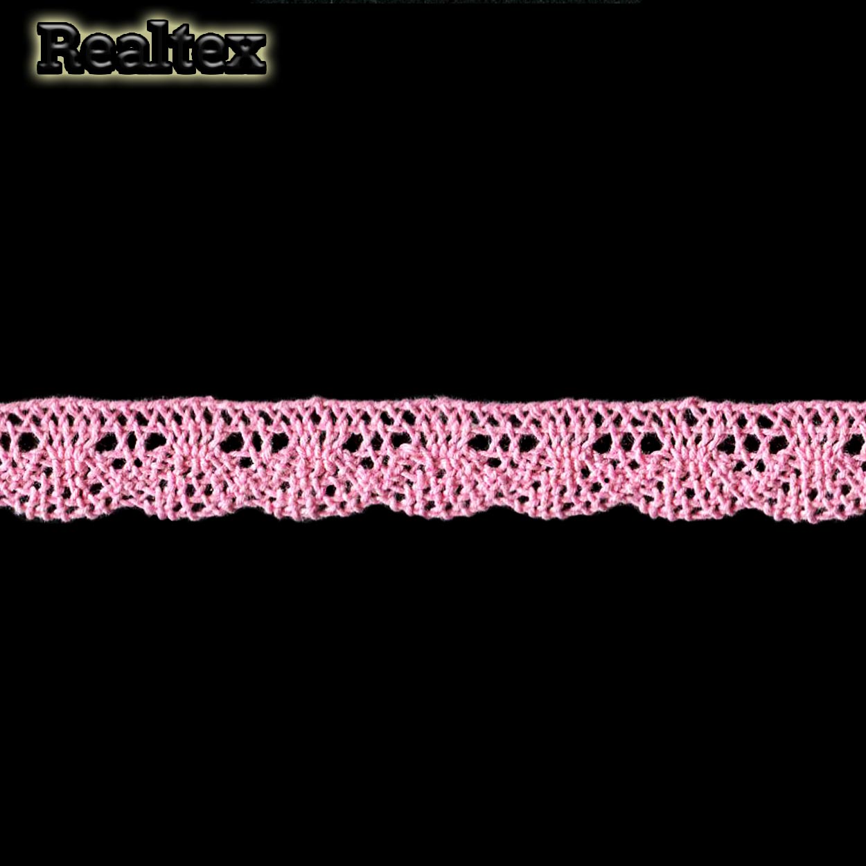 Кружево вязаное  13мм 13.01.103 цв.13 темно-розовый