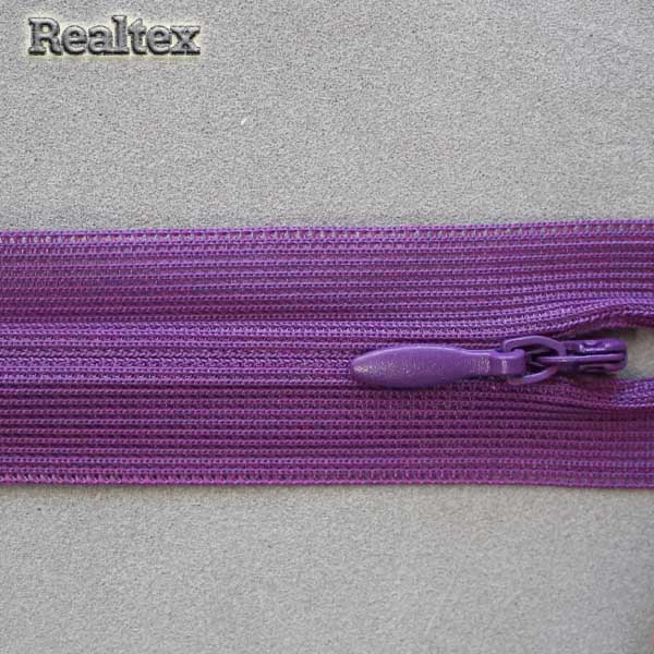  Молния потайная Т.3 20см цв.175 темно-сиреневый