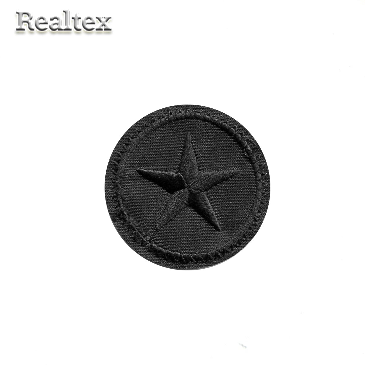 Термоаппликации Realtex S-5191 "Круг со звездой" цв.черный