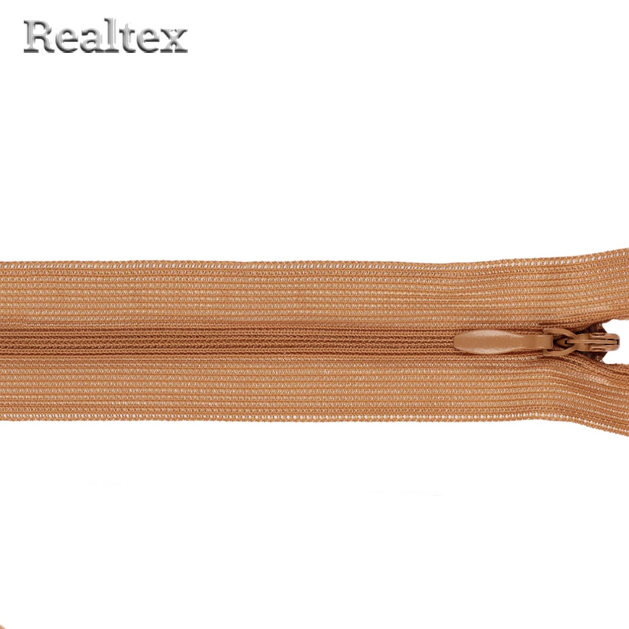 Молния потайная G-013P 50см цв.123 т.бежевый