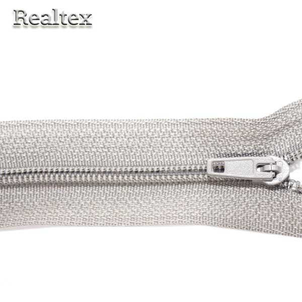 Молния витая х/б Т.3 G-003A 50см цв.300 св.серый