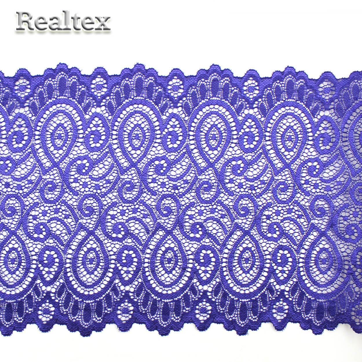 Кружево стрейч 180мм TBY L1351 цв.014 сиреневый