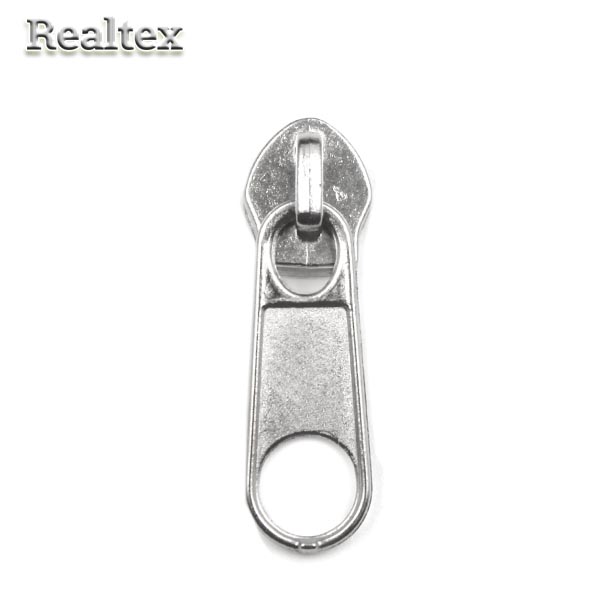 Бегунок Т.5 без фиксатора для метражной витой молнии цв.никель