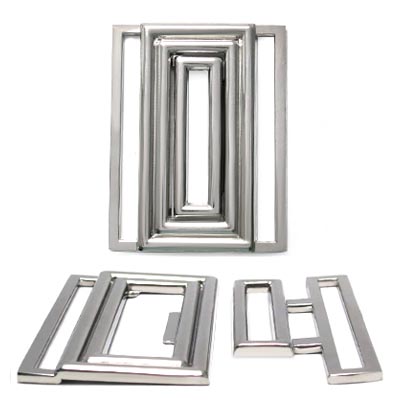 Пряжка металлическая НРГ 1140 60мм цв.никель