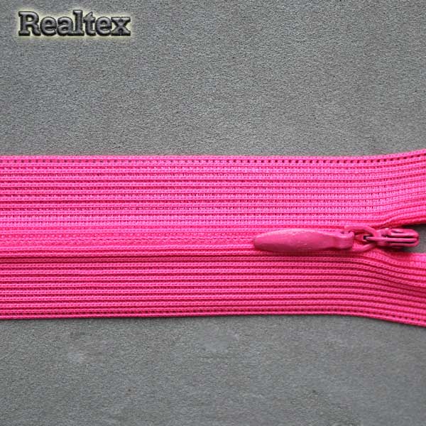  Молния потайная Т.3 60см цв.337 темно-розовый