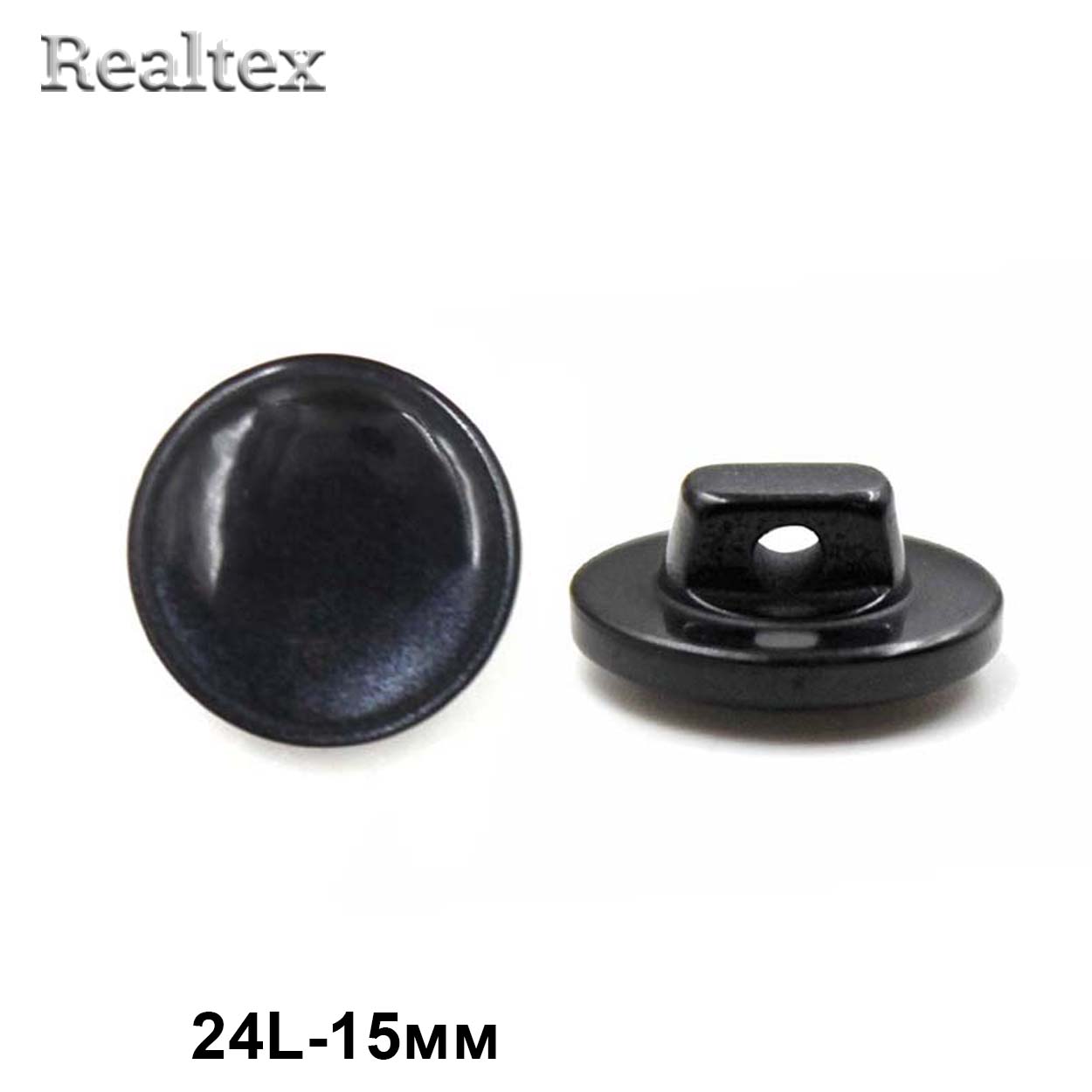 Пуговицы CR P-13 24L (72шт) цв.Black