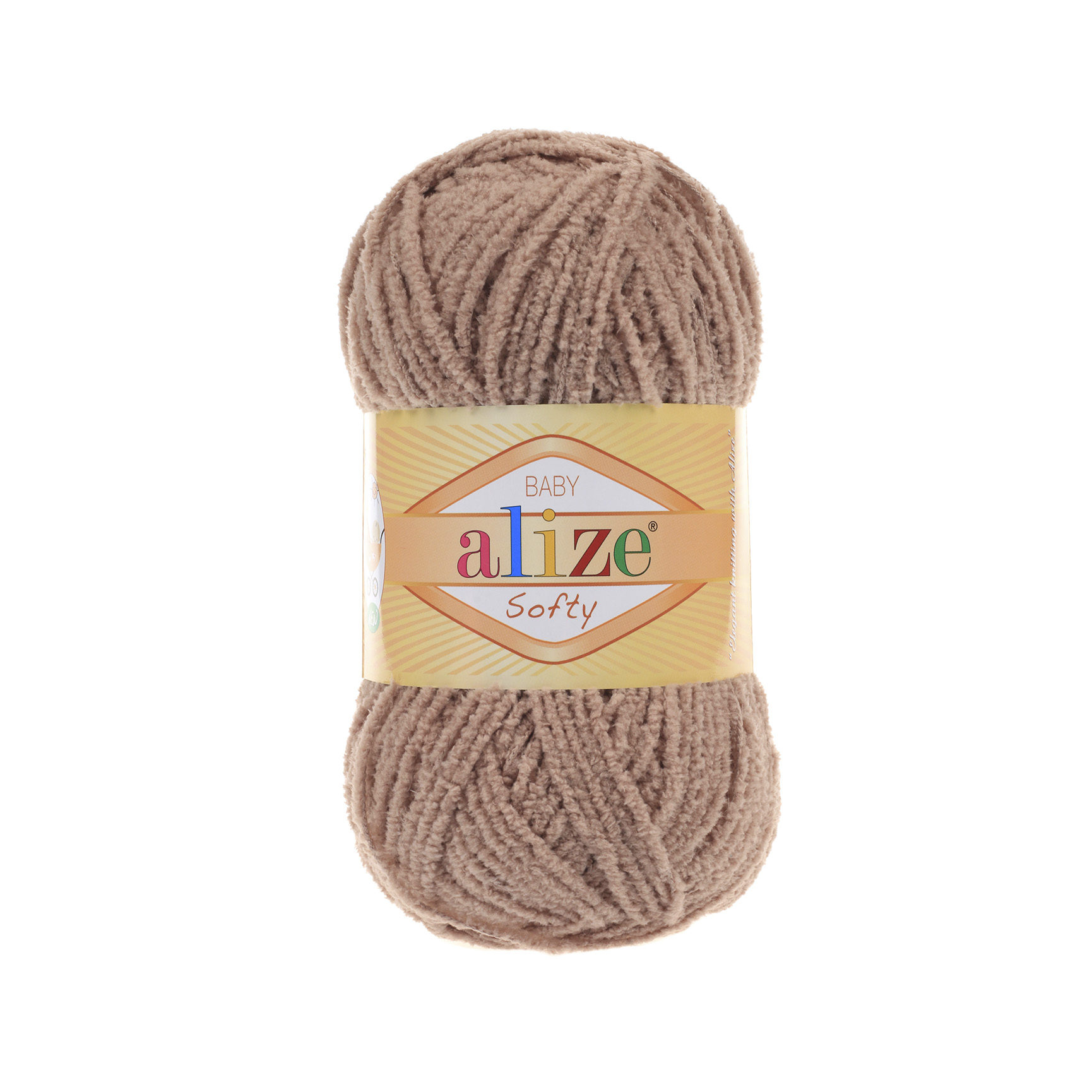 Пряжа Alize "Softy baby" (50гр) цв.617 какао