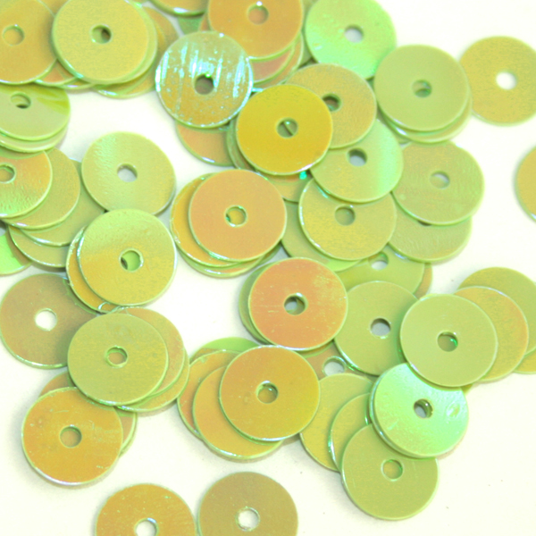 Пайетки "Астра" (10гр) "плоские" 6мм цв.085 салатовый