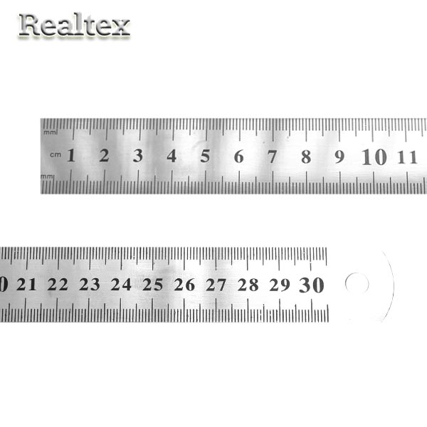  Линейка Realtex 30см металл (6шт)