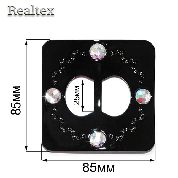 Пряжка пластик CKB 9648 цв.черный