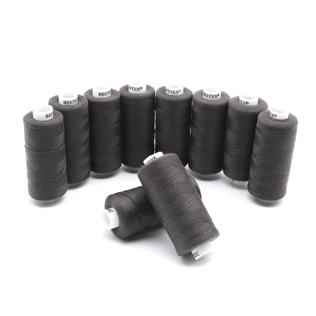 Нитки BESTEX (10шт*366м) цв.389 темная сажа