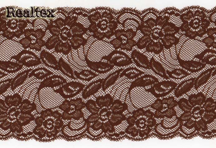 Кружево стрейч 160мм NF-8513FU6 цв.300 коричневый