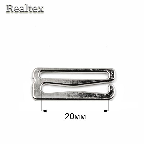  Крючок  Реалтекс 20мм металлический цв.никель