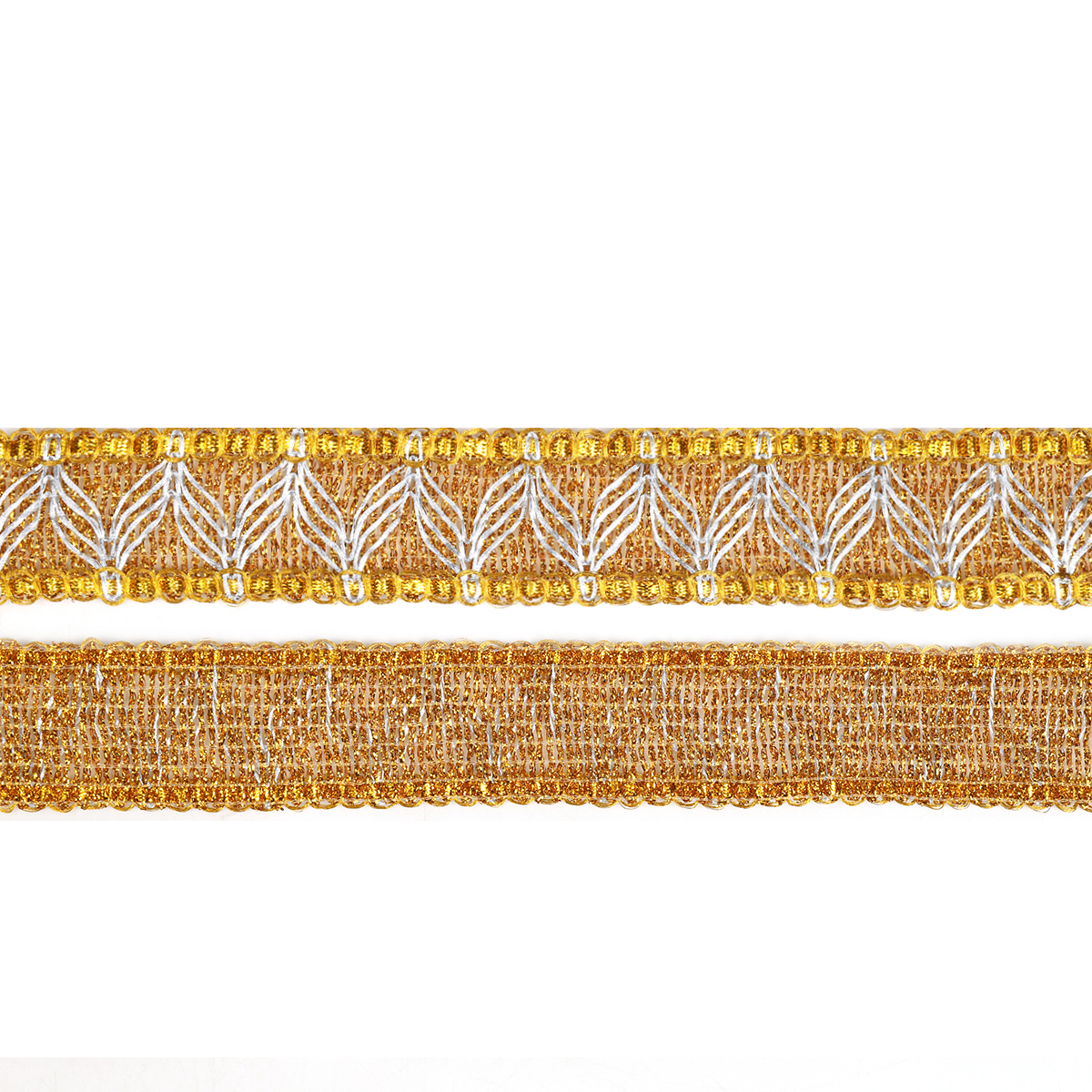 Тесьма металлизированная  40мм TBY 13-7871 цв.золото