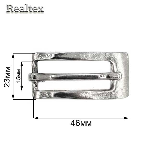 Пряжка металлическая П-45 цв.никель 