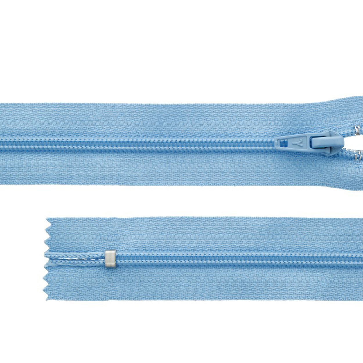 Молния витая G004A Т.4 20см неразъемная замок автомат цв.319 голубой