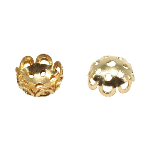 Розетка для бус 17-0002 10*5мм цв.золото