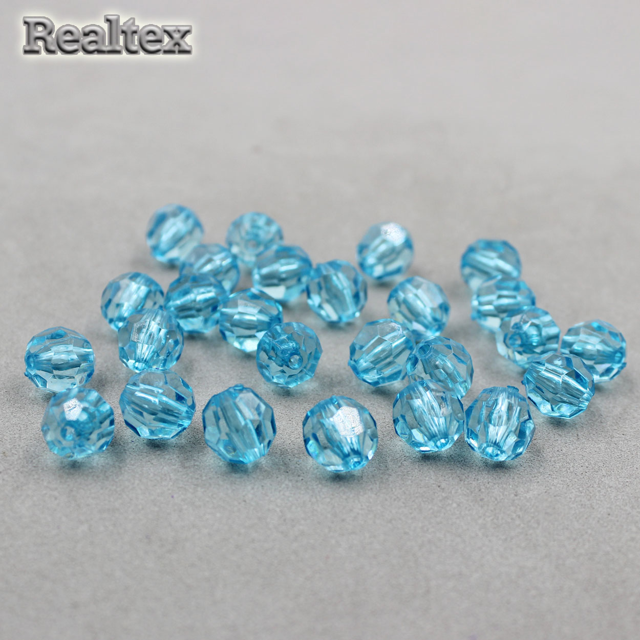 Бусины акриловые 3241 10мм (100гр) цв.12 голубой