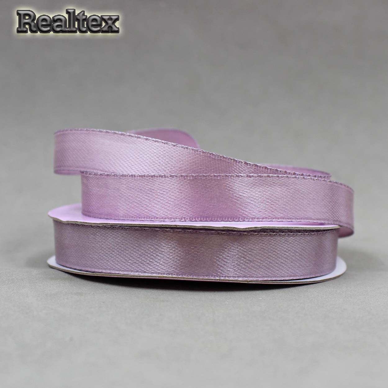 Лента атласная 12мм Realtex (27,4м) цв.4434 сиреневый