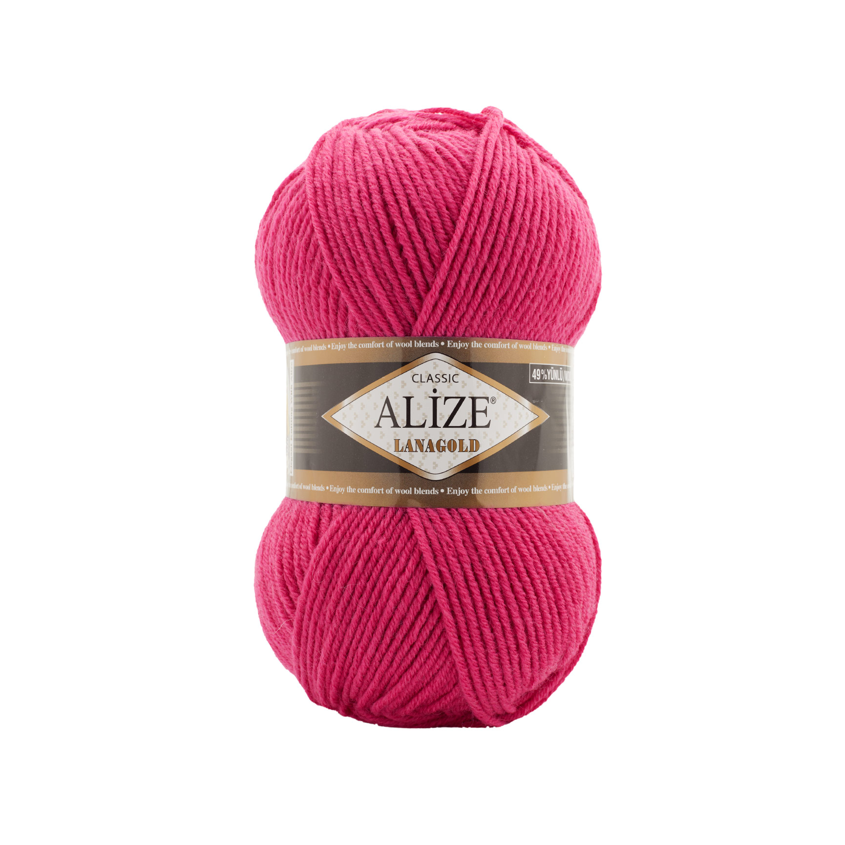Пряжа Alize "Lana Gold" (100гр) цв.798 бугенвиллия 
