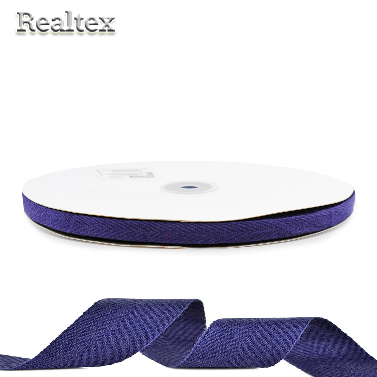 Тесьма киперная 10мм TBY.CT10915 хлопок 2.5г/м цв.S915 тёмно-фиолетовый