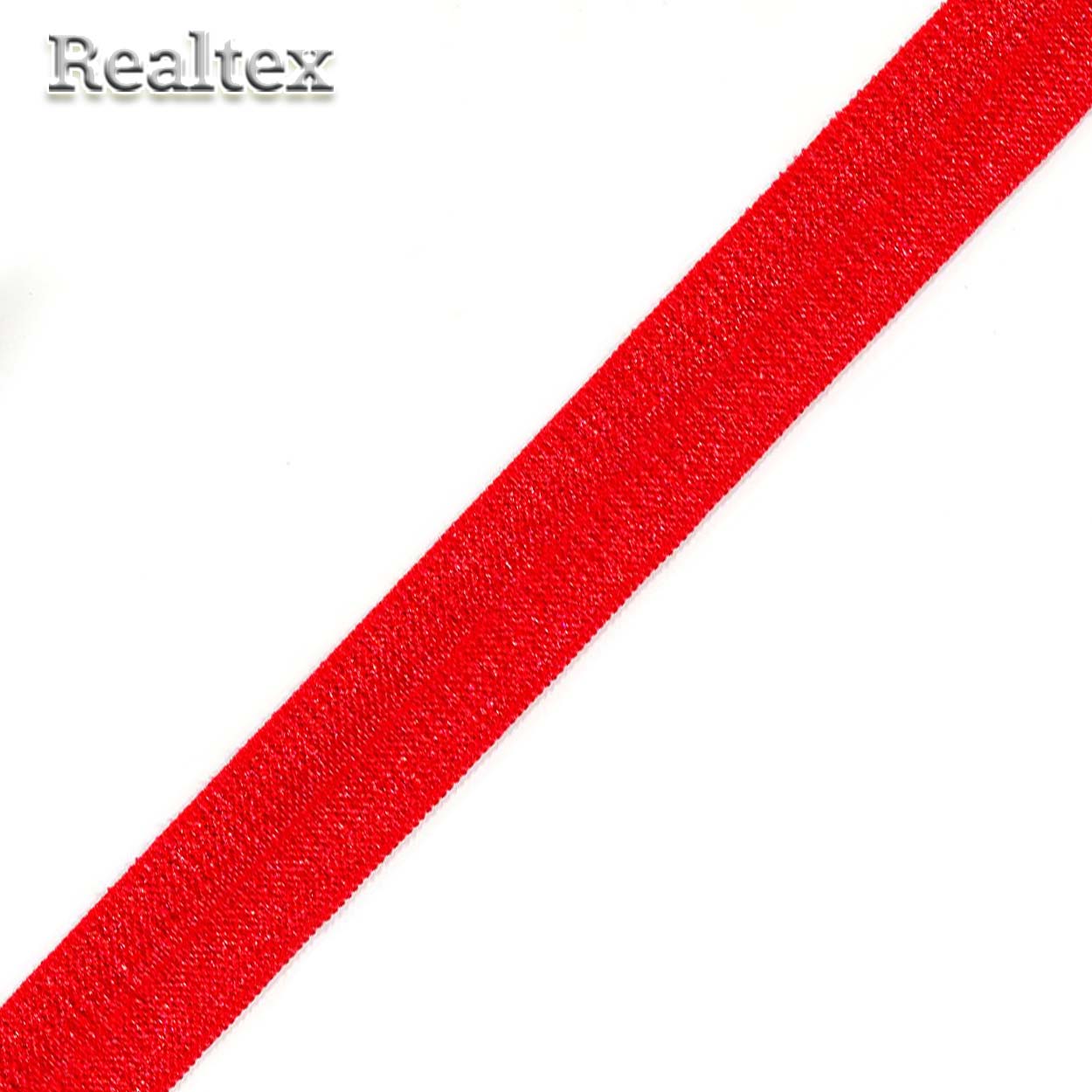 Косая бейка стрейч блестящая 15мм (50м) цв.SD163 красный