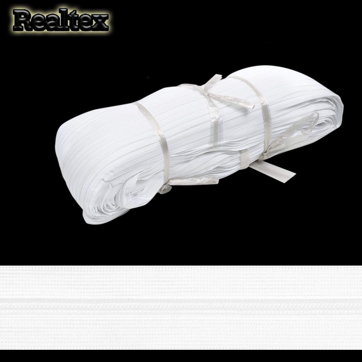 Молния рулонная потайная Т.3 (200м) цв.белый