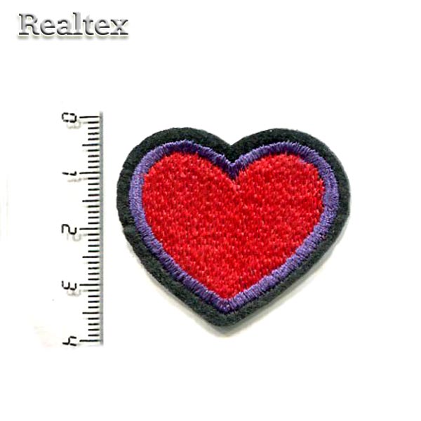  Термоаппликации детские Реалтекс R-1946 "Сердце" цв.красный