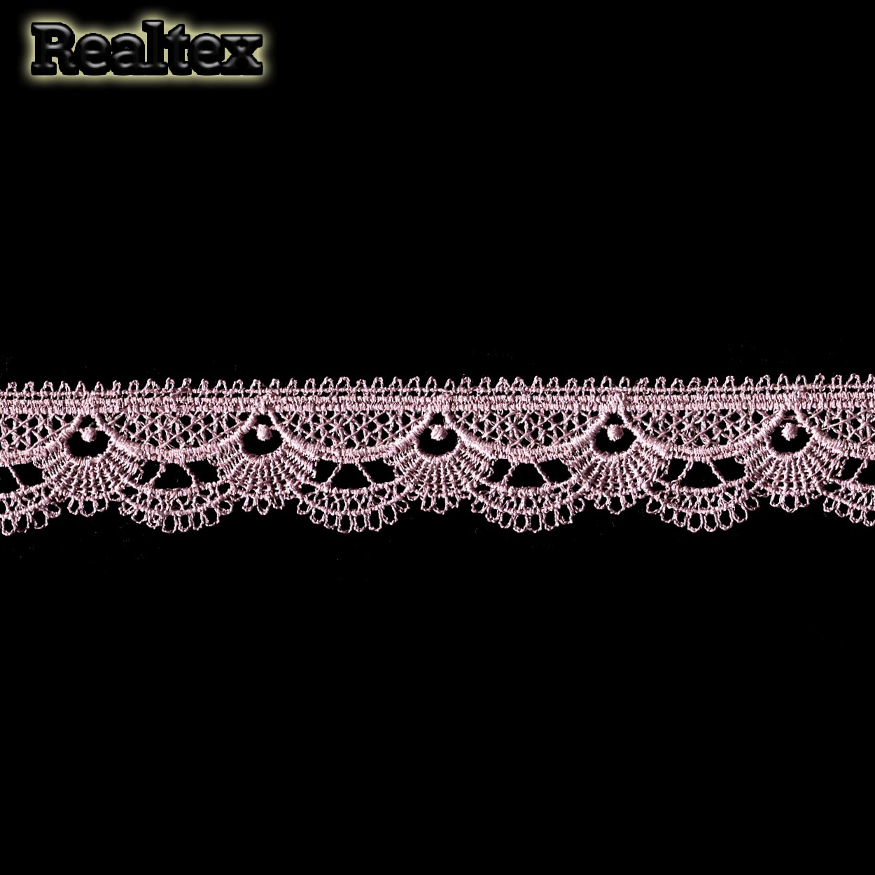 Кружево  гипюр  Realtex  25мм Z-3597 (13,7м) цв.361 пудра