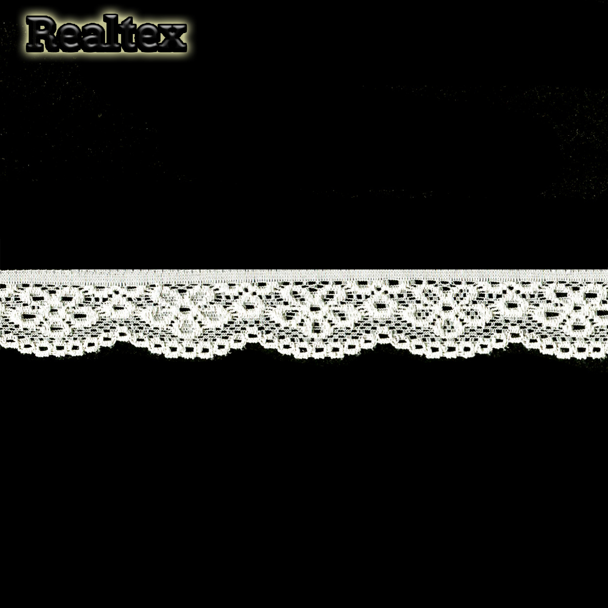 Кружево стрейч  25мм TBY 8032 цв.03 сумрочно-белый