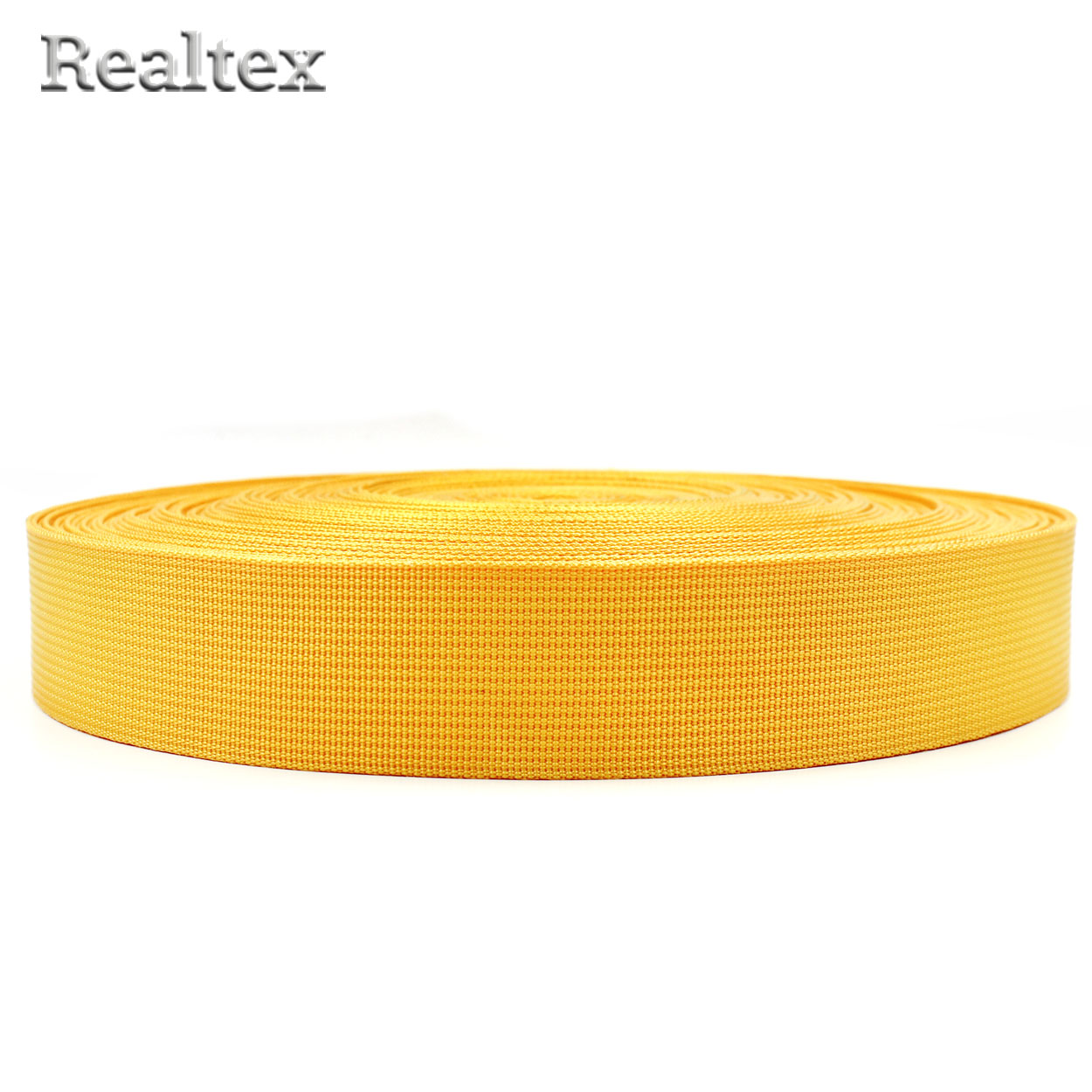  Лента ременная Realtex Premium 38мм (45,7м) цв.31 желтый