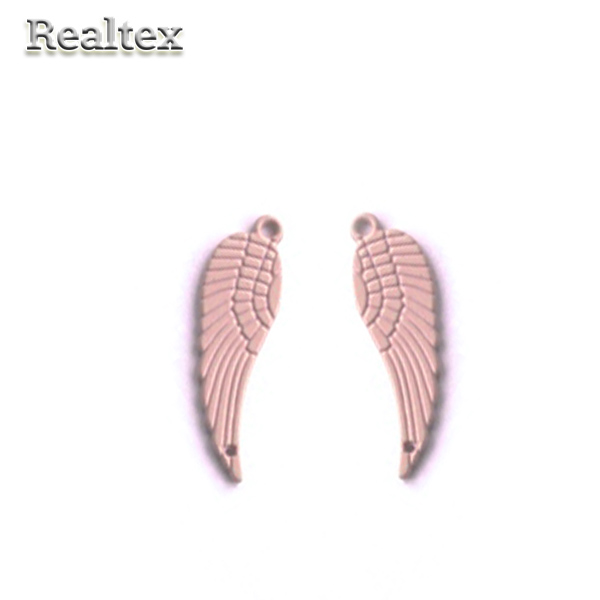 Подвеска металл 4988 "Крыло" 10*25мм (2шт) цв.персик