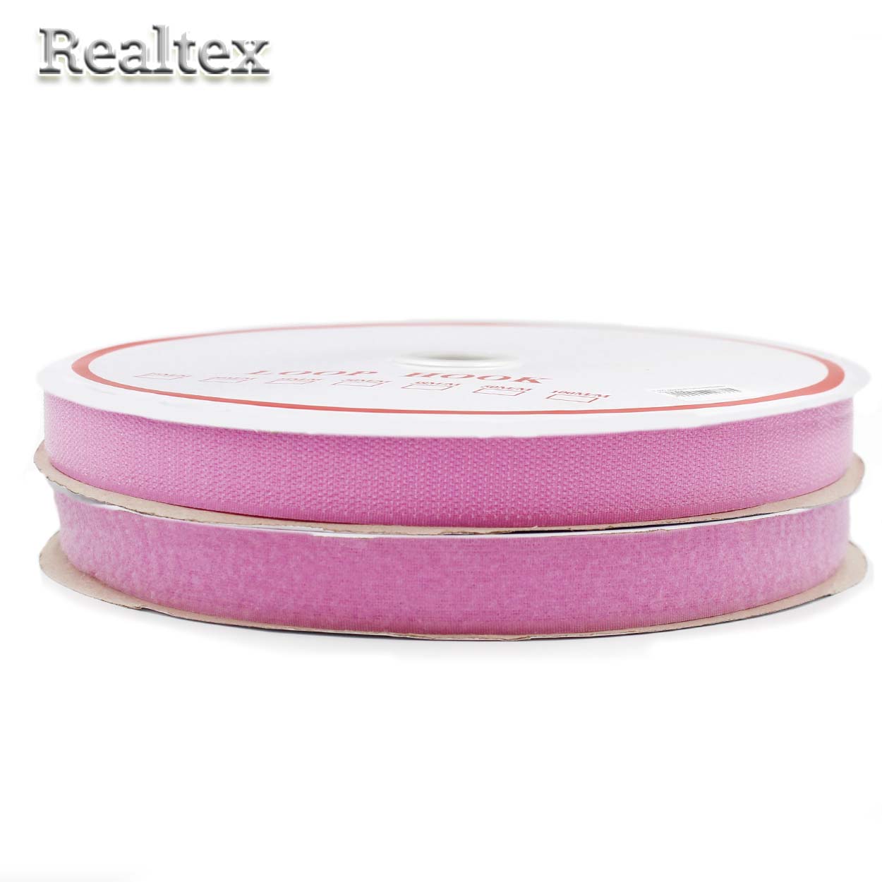 Липучка  Реалтекс 25мм цв.022 розовый