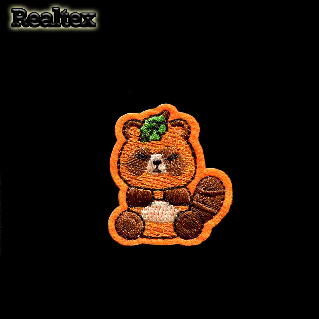  Термоаппликации детские Реалтекс №21 "Панда" цв.оранжевый