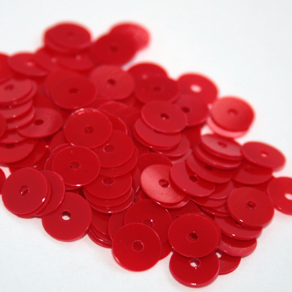 Пайетки "Астра" (10гр) "плоские" 6мм цв.060 красный матовый