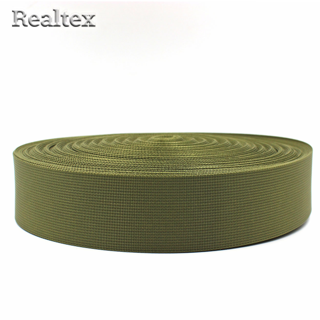  Лента ременная Realtex Premium 50мм (45,7м) цв.20 хаки