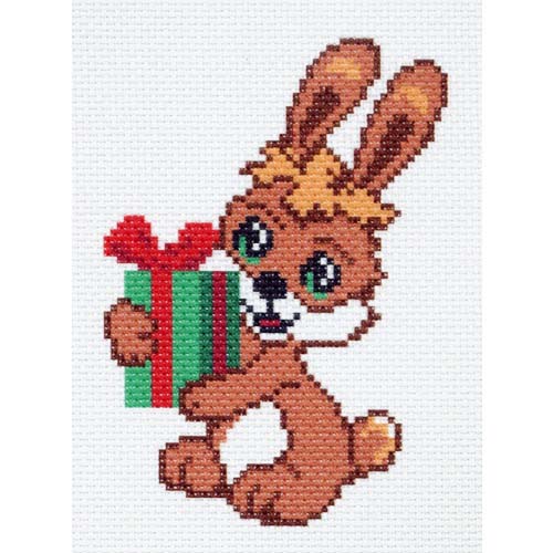 Рисунок на канве МП №999 "Зайка" 16х20см