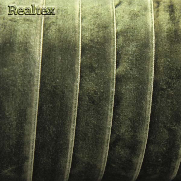 Лента бархатная УТ 20мм цв.8594 хаки