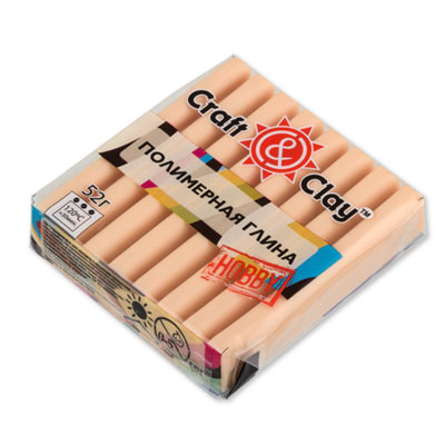 Полимерная глина CCH "Craft&Clay" (52гр) цв.1005 телесный натуральный