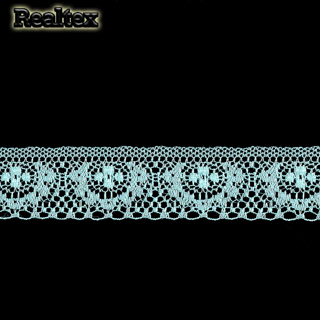 Кружево капроновое  40мм TBY 1660 (27,4м) цв.08 мятный