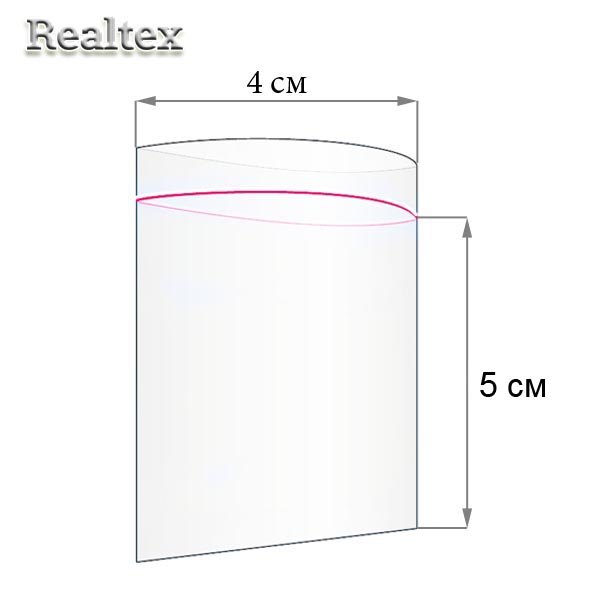 Пакеты с замком Zip Lock 80мкм  4х5см (500шт)