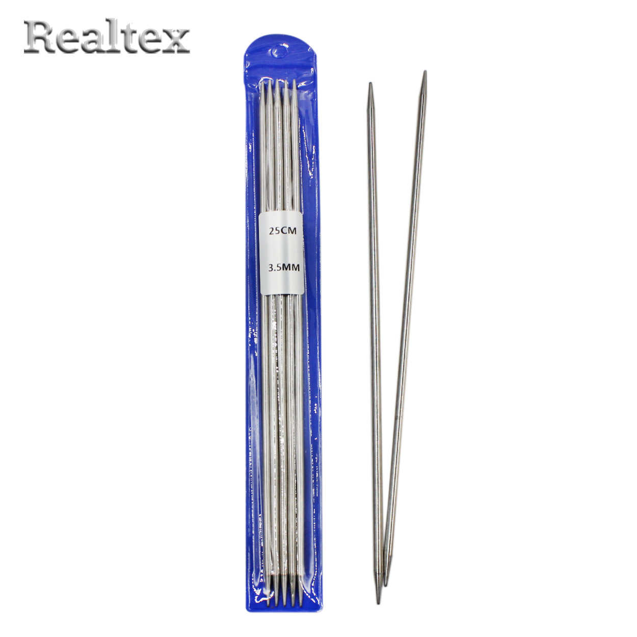 Спицы из 5-ти шт. металл Realtex №3,5 25см