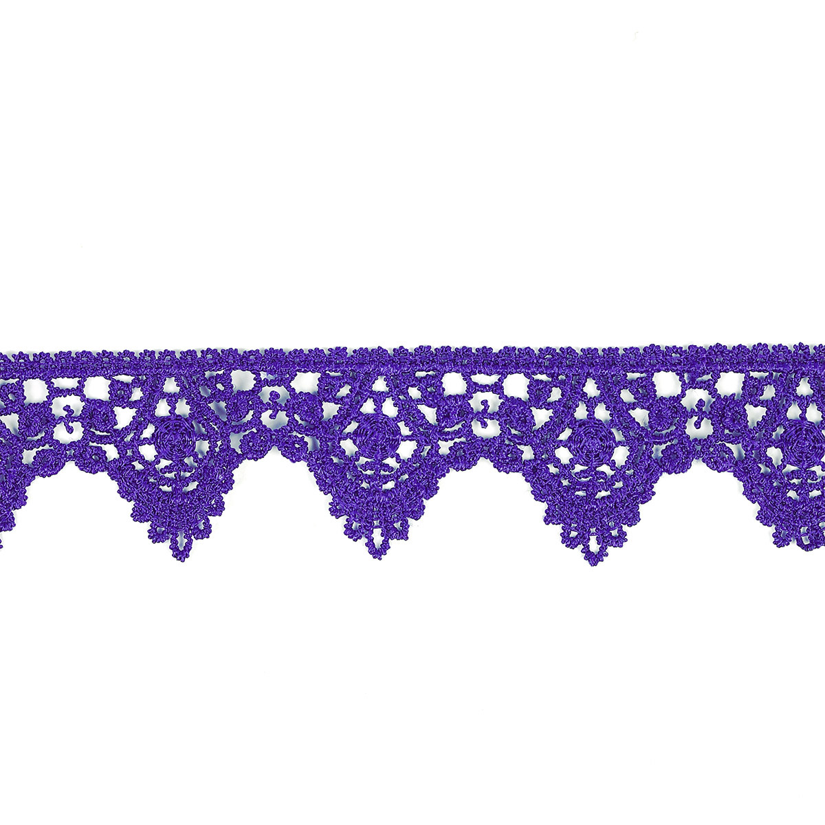 Кружево гипюр  26мм TBY 0798 (27м) цв.F170 фиолетовый