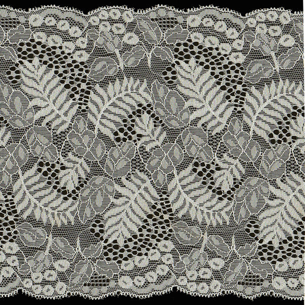 Кружево стрейч 180мм 8361 цв.молочный