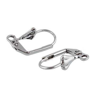 Швензы для серег "Zlatka" FMK-H01 (2шт) цв.03 античная серебро