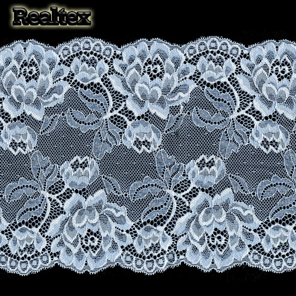 Кружево стрейч 180мм TBY L838 цв.183 голубой