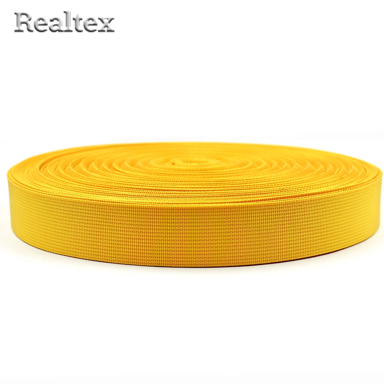  Лента ременная Realtex Premium 32мм (45,7м) цв.31 желтый