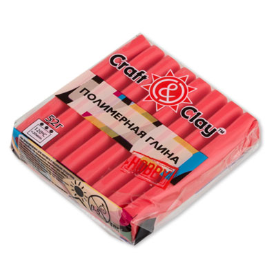 Полимерная глина CCH "Craft&Clay" (52гр) цв.1010 розовый